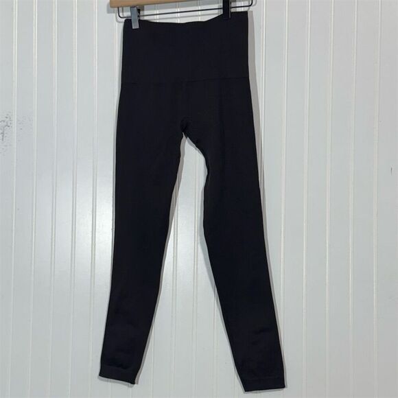 Spanx Black High Rise Shaping Leggings Women’s M Compression Slimming Pants - Picture 2 of 3